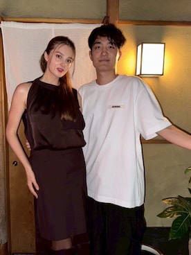 「Sacai（サカイ）のアイテム」を使った、慶太さん（メンズ・180cm）の春コーディネート