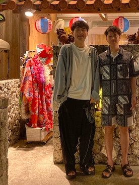 「doublet（ダブレット）のアイテム」を使った、慶太さん（メンズ・180cm）の春コーディネート