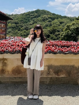 「アイテム（キャミソール）」を使った、Jennaさん（レディース・152cm・30代）の秋コーディネート
