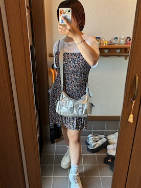 「アイテム（スニーカー）」を使った、おばばさん（レディース・145cm）の夏コーディネート