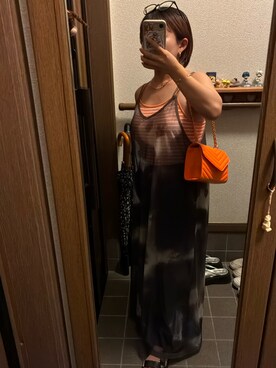 「アイテム（バッグ）」を使った、おばばさん（レディース・145cm）の夏コーディネート