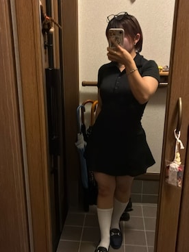 「SHEINのアイテム（ワンピース/ドレス）」を使った、おばばさん（レディース・145cm）の夏コーディネート