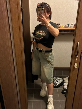 「アイテム（パンツ）」を使った、おばばさん（レディース・145cm）の夏コーディネート