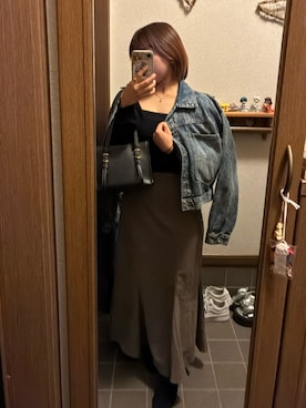 「アイテム（バッグ）」を使った、おばばさん（レディース・145cm）の秋コーディネート