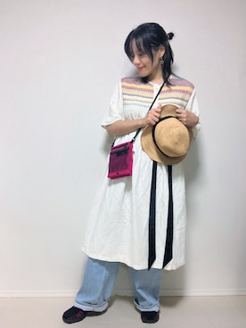 「アイテム（レッグウェア）」を使った、lunayumiさん（レディース・161cm）の夏コーディネート