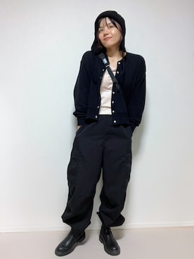 「アイテム（ボディバッグ/ウエストポーチ）」を使った、lunayumiさん（レディース・161cm）の秋コーディネート