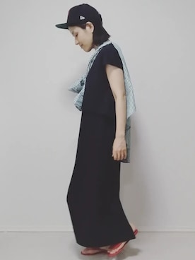 「TOMMY（トミー）のアイテム」を使った、lunayumiさん（レディース・161cm）の夏コーディネート