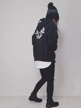 lunayumiさん（レディース・161cm）の冬コーディネート
