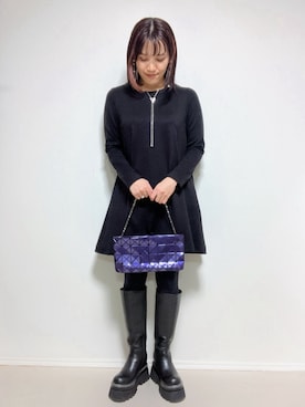 「HARE（ハレ）のアイテム（ブーツ）」を使った、lunayumiさん（レディース・161cm）の春コーディネート