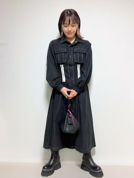 「HARE（ハレ）のアイテム（シューズ）」を使った、lunayumiさん（レディース・161cm）の春コーディネート