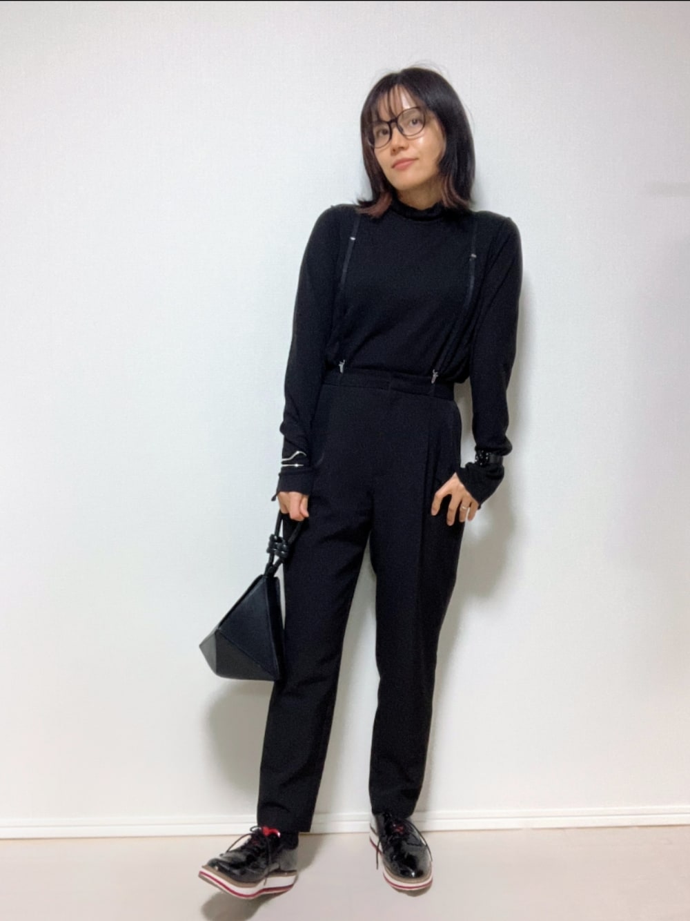 LIMI feu リミフゥ ワンショルダー サスペンダー ジャンパー スカート LIMI feu リミフゥ ワンショルダー サスペンダー ジャンパー