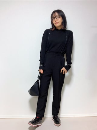 LIMI feu リミフゥ ワンショルダー サスペンダー ジャンパー スカート リミフゥ ジャンパースカート