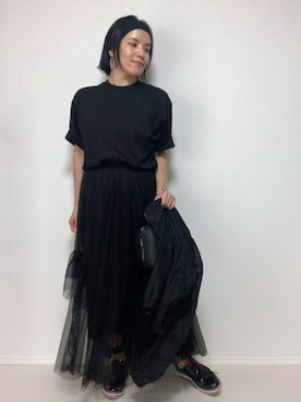 「アイテム（ピアス（両耳用））」を使った、lunayumiさん（レディース・161cm）の秋コーディネート