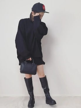 「TOMMY（トミー）のアイテム」を使った、lunayumiさん（レディース・161cm）の冬コーディネート