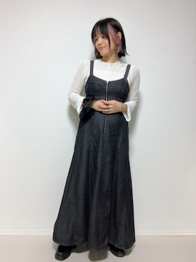 「アイテム（キャミソール）」を使った、lunayumiさん（レディース・161cm）の秋コーディネート