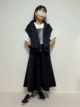 「UNIVERSAL OVERALL（ユニバーサルオーバーオール）のアイテム」を使った、lunayumiさん（レディース・161cm）の秋コーディネート