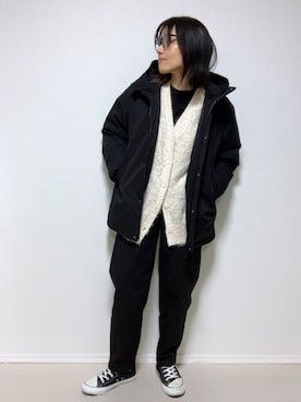 「FOUND GOOD（ファウンドグッド）のアイテム」を使った、lunayumiさん（レディース・161cm）の冬コーディネート