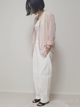 「STUDIOUS（ステュディオス）のアイテム（アクセサリー）」を使った、lunayumiさん（レディース・161cm）の夏コーディネート