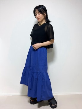 「SHAKA（シャカ）のアイテム」を使った、lunayumiさん（骨格ナチュラル・レディース・161cm）の夏コーディネート