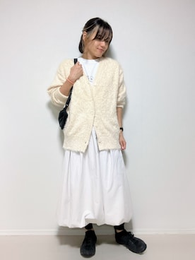 「アイテム（ボディバッグ/ウエストポーチ）」を使った、lunayumiさん（レディース・161cm）の秋コーディネート