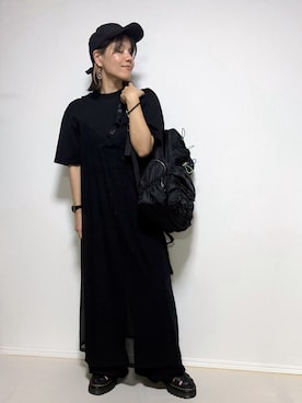 「BAYFLOW（ベイフロー）のアイテム」を使った、lunayumiさん（レディース・161cm）の夏コーディネート