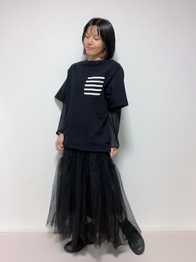 「STUDIOUS(ステュディオス)のアイテム」を使った、lunayumiさん(レディース・161cm)の冬コーディネート