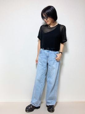 「アイテム（アナログ腕時計）」を使った、lunayumiさん（レディース・161cm）の秋コーディネート