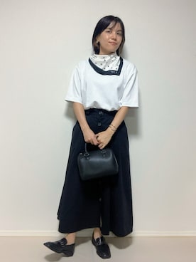 「アイテム（バングル/リストバンド）」を使った、lunayumiさん（レディース・161cm）の秋コーディネート