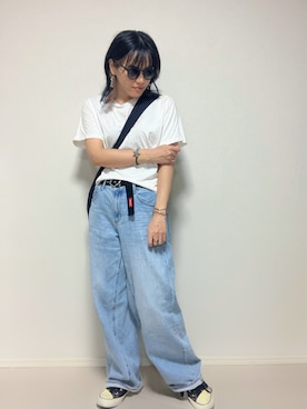 「アイテム（ヘアゴム）」を使った、lunayumiさん（レディース・161cm）の夏コーディネート