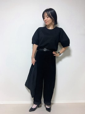 「アイテム（バングル/リストバンド）」を使った、lunayumiさん（レディース・161cm）の秋コーディネート