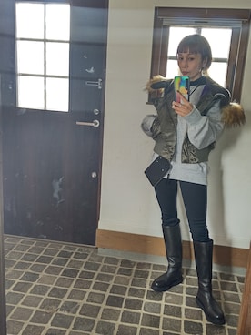 「petite robe noire（プティローブノアー）のアイテム」を使った、eriii.さん（レディース・150cm）の秋コーディネート