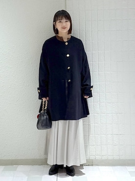 「アイテム（キーホルダー）」を使った、yoshiさん（レディース・164cm）の秋コーディネート