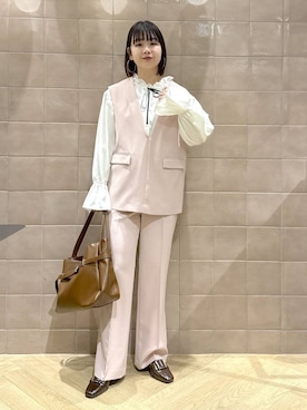 「アイテム（パンツドレス）」を使った、yoshiさん（レディース・164cm）の冬コーディネート