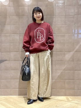 「アイテム（スウェット）」を使った、yoshiさん（レディース・164cm・30代）の秋コーディネート