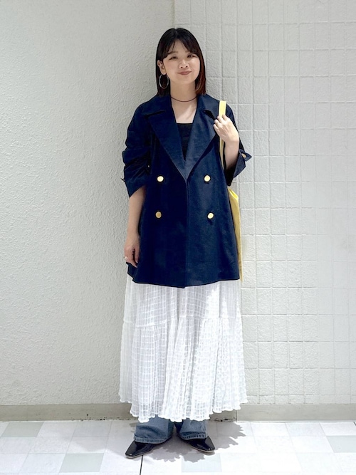 Sサイス展開】キンボタンミディトレンチ（トレンチコート）｜A part by