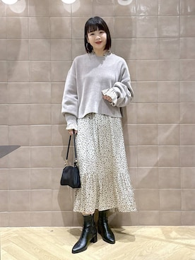 「アイテム（ワンピース/ドレス）」を使った、yoshiさん（レディース・164cm・30代）の秋コーディネート