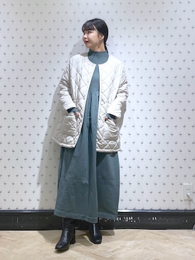 「A part by（アパートバイ）のアイテム（ダウンジャケット/コート）」を使った、yoshiさん（レディース・164cm）の秋コーディネート
