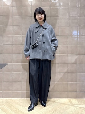 「アイテム（ステンカラーコート）」を使った、yoshiさん（レディース・164cm・30代）の秋コーディネート