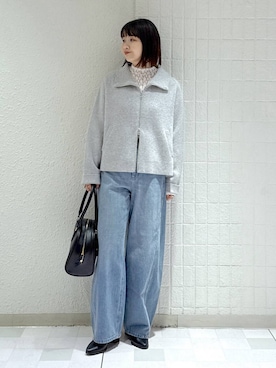 「SNAP_apart by lowrys」｜「アイテム（ブルゾン）」を使った、yoshiさん（レディース・164cm）の秋コーディネート