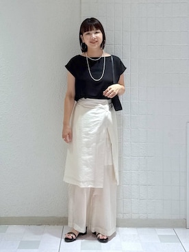 「アイテム（サンダル）」を使った、yoshiさん（レディース・164cm・30代）の夏コーディネート