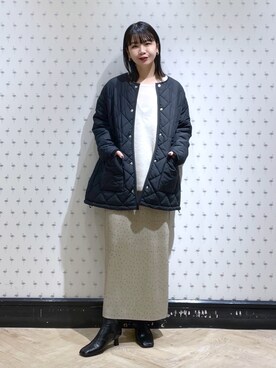 「A part by（アパートバイ）のアイテム（ダウンジャケット/コート）」を使った、yoshiさん（レディース・164cm）の秋コーディネート