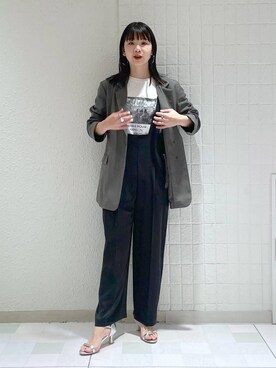 「A part by（アパートバイ）のアイテム（オールインワン・サロペット）」を使った、yoshiさん（レディース・164cm）の春コーディネート