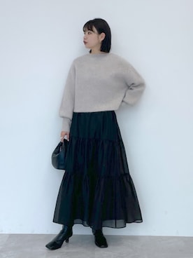 「フユコーデ」｜「アイテム（ブーツ）」を使った、yoshiさん（レディース・164cm）の夏コーディネート