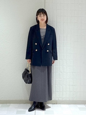 「アイテム（テーラードジャケット）」を使った、yoshiさん（レディース・164cm・30代）の秋コーディネート