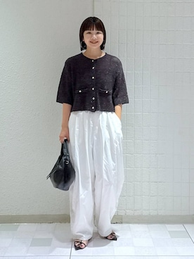 「アイテム（サンダル）」を使った、yoshiさん（レディース・164cm・30代）の夏コーディネート