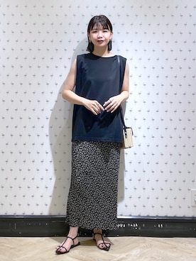 「ラタンバッグ」｜yoshiさん（レディース・164cm）の夏コーディネート