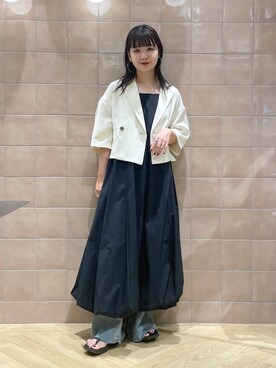 「e/rm」｜「アイテム（ジャケット/アウター）」を使った、yoshiさん（レディース・164cm）の春コーディネート