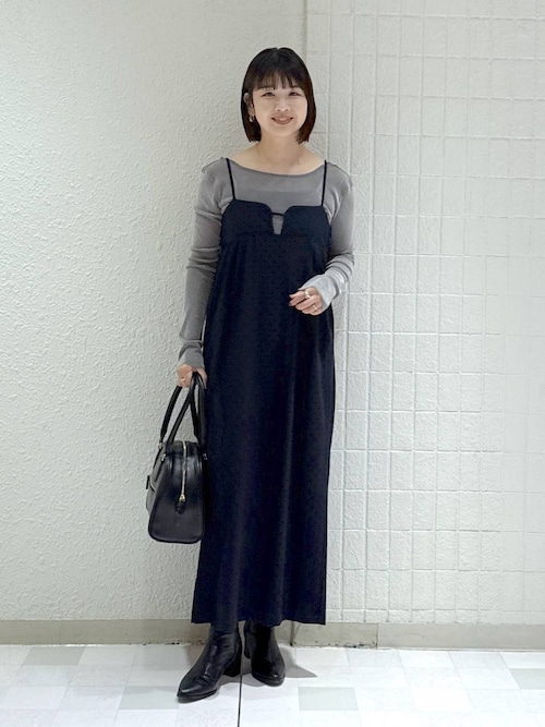 カレンソロジー フロッキードットワンピース キャミワンピース