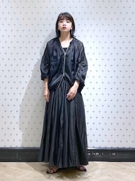 「アパートバイローリーズ」｜「アイテム（ブルゾン）」を使った、yoshiさん（レディース・164cm）の春コーディネート