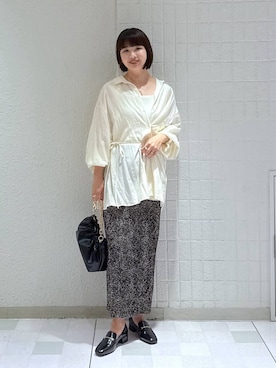 「アイテム（タンクトップ）」を使った、yoshiさん（レディース・164cm・30代）の夏コーディネート